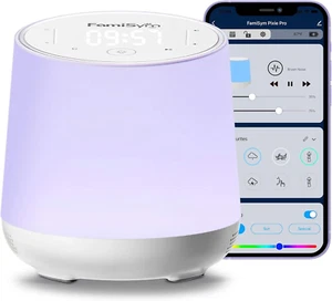 White Noise Machine for Baby & Kids, Nursery Night Light & Alarm Clock, Dimmable - Picture 1 of 8