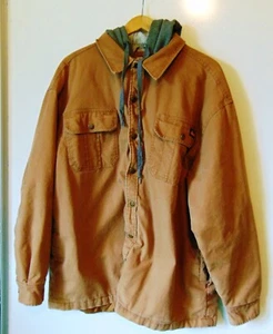 Dickies Mens Quilt Lined Hooded Work Coat Canvas Jacket Size 2XL - Picture 1 of 12