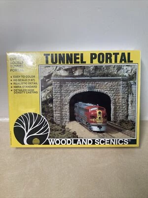 Woodland Scenics ~ HO Scale ~ New Cut Stone Double Track Tunnel Portal ~ C1257 A - Image 1 of 4