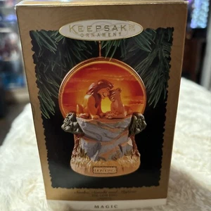 Hallmark SIMBA SARABI MUFASA The Lion King Keepsake Ornament 1997 Disney Lighted - Picture 1 of 6