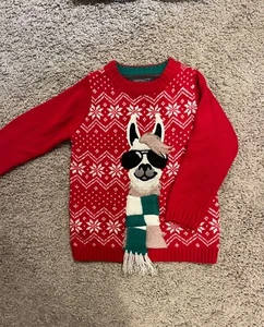 Boys holiday llama sweater size 4T  - Picture 1 of 1