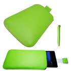 caseroxx Slide-Pouch for Sony Xperia Z1 in green made of faux leather