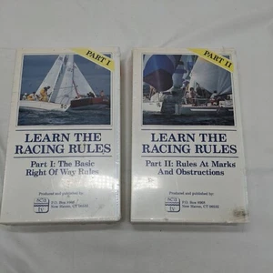 Learn The Racing Rules Part 1 And 2 VHS Sealed Yact Sailing Instructions - Picture 1 of 6