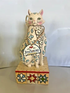 Jim Shore Heartwood Creek EVANGALINE Cat Figurine 4004864 Enesco - Picture 1 of 5