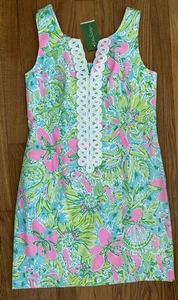 Lilly Pulitzer Coconut Jungle Cathy Shift Dress Sz 0 New With Tags - Picture 1 of 12