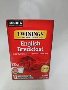 Twinings English Breakfast Black Tea 12 K-Cup. Exp.10/27 - Picture 1 of 3