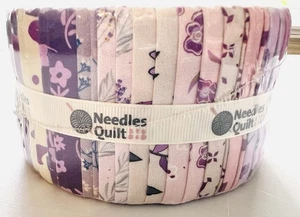Jelly Roll Quilt Fabric Strips AMETHYST GARDEN~40 (2.5" X 44") Purple New Sealed - Picture 1 of 4
