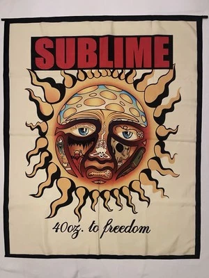 SUBLIME Band Sun Logo XLarge Fabric Banner Flag Poster Tapestry: 46 1/2” X 48” - Image 1 of 4