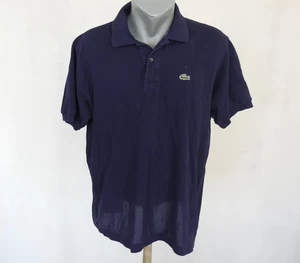 Polo uomo Lacoste maglia blu navy taglia 6/XL manica corta 100% cotone - Foto 1 di 5