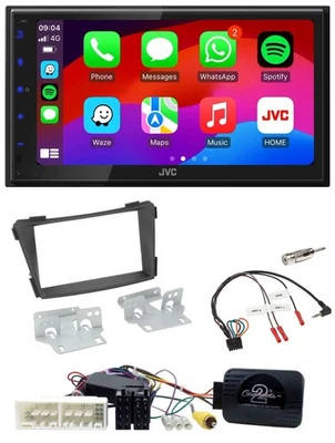 JVC Bluetooth 2DIN Lenkrad DAB USB Autoradio für Hyundai i40 VF ab 16 schwarz - Bild 1 von 4