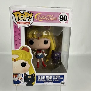 Funko Pop! Sailor Moon With Moon Stick And Luna #90 - Box Damage - Picture 1 of 9