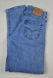 Levis 511 Jeans Mens 29x30(28x29) Blue Denim Slim Fit Tapered Stretch Zipper Fly - Picture 1 of 16