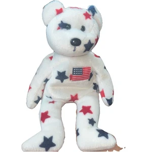 Ty Beanie Baby Glory Bear USA 1998 Retired Rare Collectible Without Tag - Bild 1 von 4