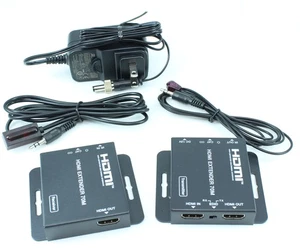 230ft HDMI 4K@30Hz over Cat5E/Cat6 Network Cable Kit w/IR & Loop Out - Picture 1 of 2