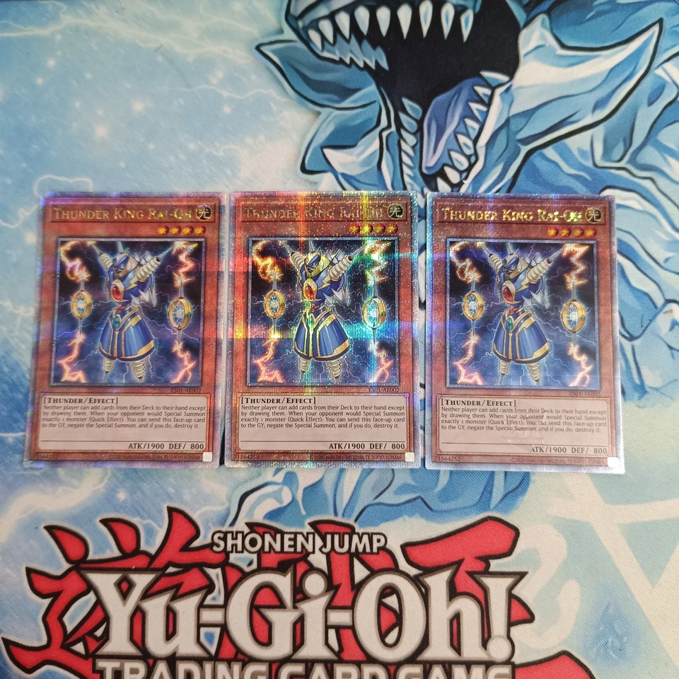 Yugioh Asian English X3 Thunder King Rai-oh ES01-AE002 QCSE Original - Image 1 of 1