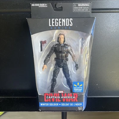 HASBRO Marvel Legends SOLDADO DE INVIERNO Capitán América Guerra Civil EXCLUSIVO DE WALMART. Foto 1 de 2