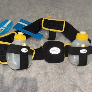 Cinturón de Combustible Hidratación Cinturón de Corredor con 3 Botellas de Agua para Senderismo Ciclismo Correr - Imagen 1 de 4