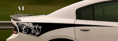 Комплект виниловых накладок на четверть панели зарядного устройства ScatBat | для Dodge Charger (2015–2023 гг.) - Изображение 1 из 4