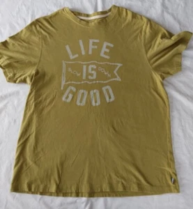 Life Is Good Hemd Semi Fitted Kurzarm Herren Extra Large Grün Slow Down - Bild 1 von 11