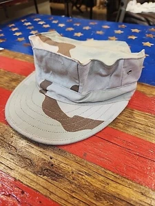 Marine Navy USMC USN 8 Point Desert DCU Camo Utility Cover Hat Cap XSmall 3701 - Picture 1 of 7