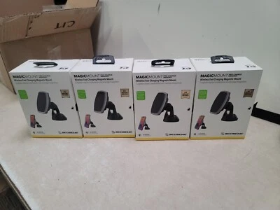 Lot of 4 Factory Sealed Scosche Magic Mount Car Charger Magnetic  Suction Qi - Image 1 of 4