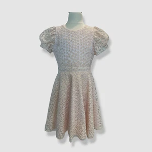 $234 Zoe Ltd. Kid's Girl's Pink Trish Floral Embroidered Dress Size 16 - Picture 1 of 4