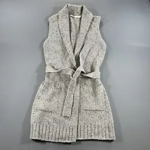 Athleta Pullover Weste Cardigan zum Binden Staubtuch weiche Wollmischung Damen XS - Bild 1 von 7