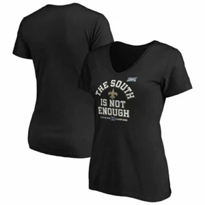 Camiseta informal para mujer New Orleans Saints "South Is Not Enough" cuello en V - Imagen 1 de 4