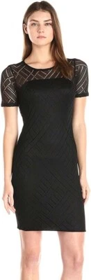Vestido vaquero de encaje forrado Angelina Three Dots 243191 para mujer negro talla mediana Foto 1 de 3