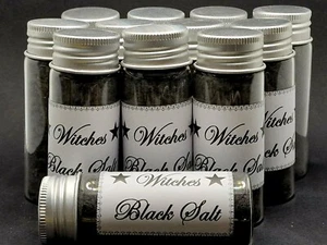 Schwarzes Salz der Hexe Glasdose zum Schutz oder Rituale - Bild 1 von 3
