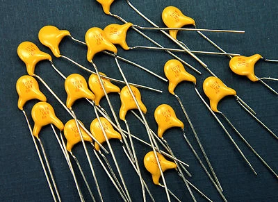 10pcs 100pf 1000v Radial Ceramic Disc Capacitors .001uf Matsushita - Image 1 of 4