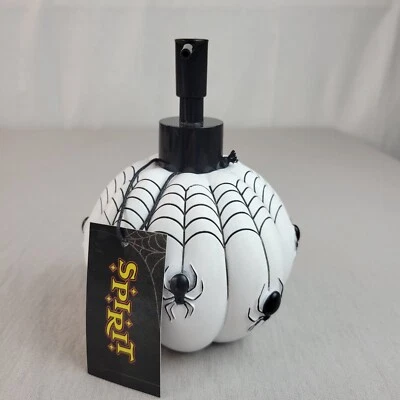 Dispensador de jabón araña gótico Spirit Halloween 5" de alto baño decoración aterradora Foto 1 de 4
