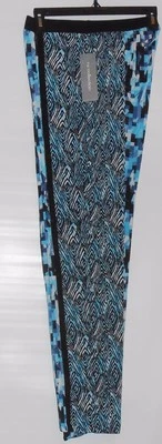 NY Collection Ladies Geo Print Pull-On Stretch Pants Multi-Color Small (S) NWT - Image 1 of 3