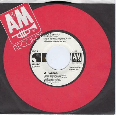 Al Green Promo 45 Soul Survivor / Soul Survivor on A&M EX/M- Soul - Image 1 of 2