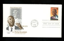 US FDC #2402 Artmaster 1989 New York NY A. Philip Randolph Black Heritage 