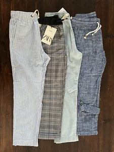 Four Pants - H&M/Crew Cuts/Zara - 2Like New/2 NWT - Picture 1 of 5