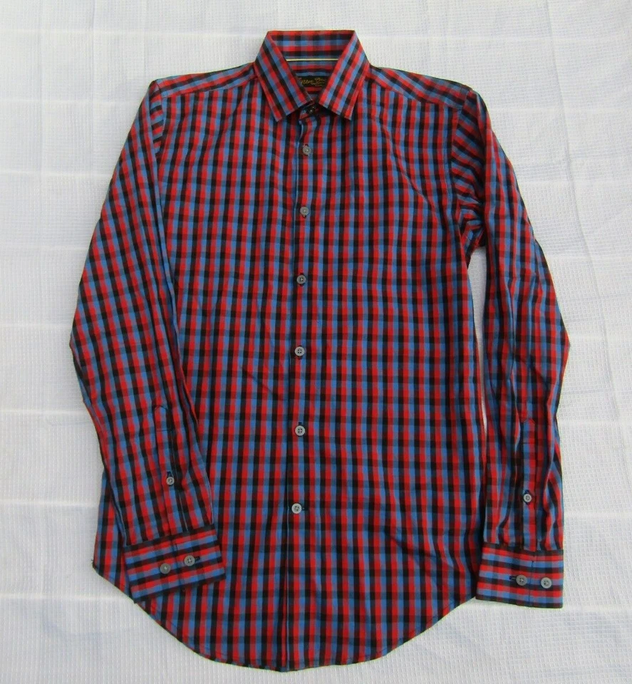 Men's Blue Inc checked long sleeved shirt - Size UK Small - Image 1 of 4