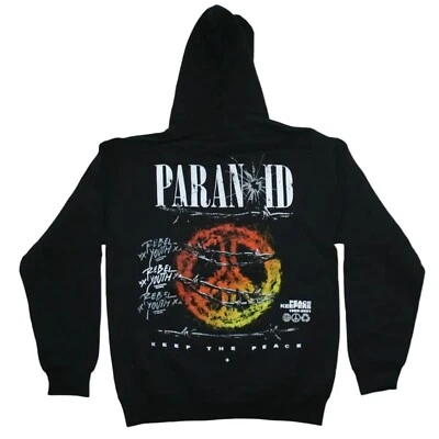 PacSun Paranoid Rebel Youth Men's Graphic Print Drawstring Hoodie - NWT - Image 1 of 4