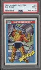 1990 MARVEL UNIVERSE #6 THE THING PSA 9