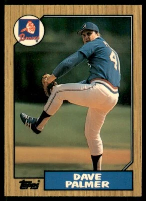 1987 Topps Tiffany Dave Palmer Atlanta Braves #324 - Image 1 of 2