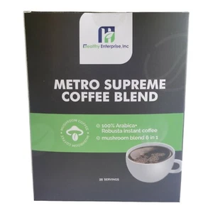 Mushroom Coffee Organic Supreme Blend by Healthy Enterprise, Inc 25 sachets per - Picture 1 of 5