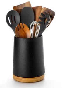 360° Rotating Utensils Holder 8.2" Extra High Large Ceramic Kitchen Utensil H... - Picture 1 of 7