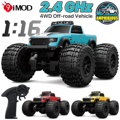 JJRC C8816 1:16 RC Amphibious Car 4WD Drive 2.4G 50M 360° Rotation Off-road Cars - Image 1 of 4