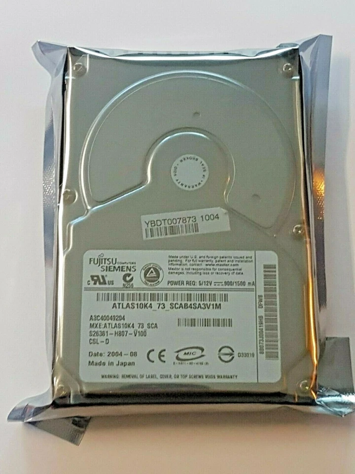 73 GB Fujitsu A3C40049204 S26361-H807-V100 Atlas 10K4 U320 SCSI 80pin 3.5 " New - Image 1 of 1
