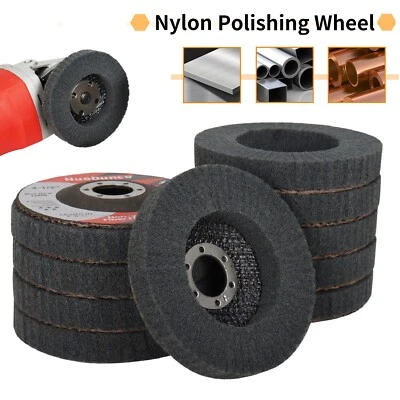 5PCS 4-1/2" Nylon Flap Disc 800# Polishing Buffing Wheel Pad for Angle Grinder - Image 1 of 4