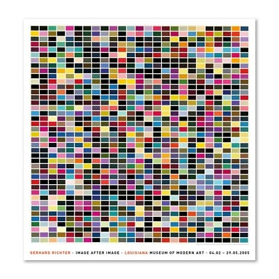 Gerhard Richter 1025 Farben (colors) LARGE 48"x 46" Museum LITHOGRAPH POSTER - Bild 1 von 3