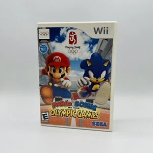 Mario & Sonic At The Olympic Games Beijing 2008 (Nintendo Wii) Completo con Manual - Imagen 1 de 6