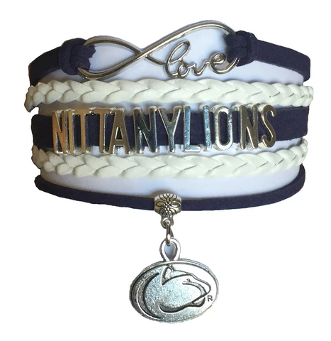 Penn State Nittany Lions College Infinity Bracelet Jewelry Apparel Cover