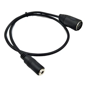 1pc DIN 5 Pin MIDI Female To 3.5mm 1/8" Female Stereo Audio Adapter Cable 50cm - Picture 1 of 8