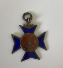 Antique Silver & Enamelled LDCLB Medal, Hallmarked Birmingham Vaughan & Sons